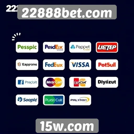 Métodos de pagamento disponíveis no 22888bet.com